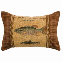 Reel Time Pillow (12"x18") By Wooded River