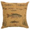 Reel Time Pillow (18"x18") By Wooded River