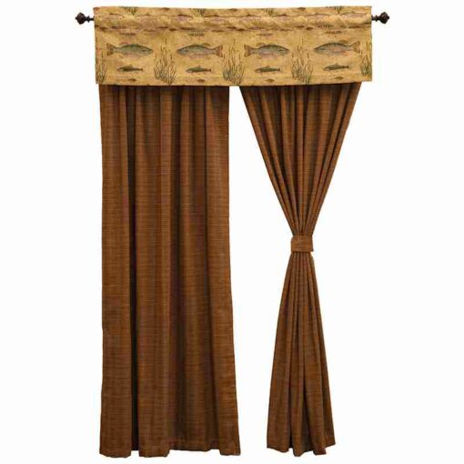 Reel time valance by wooded river