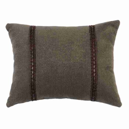 Rocky mountain elk pillow (10x13) by wooded river