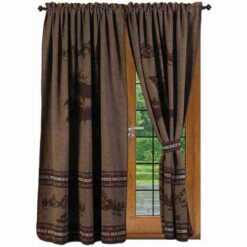 Rocky Mountain Elk Rod Pocket Drape Set by Wooded River