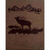 Rocky Mountain Elk Throw Blanket by Wooded River