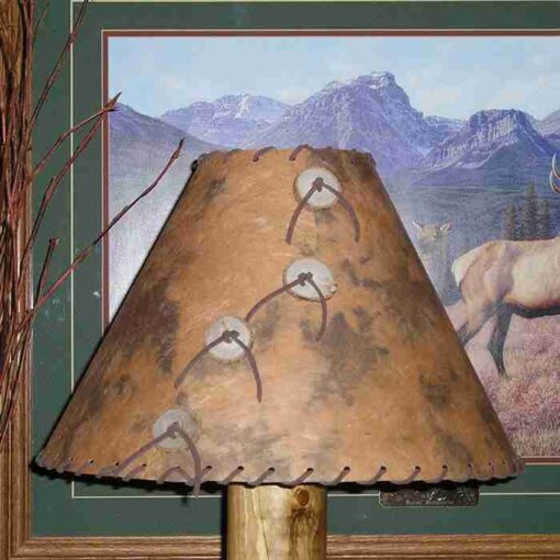 Rust brown pinto lamp shade