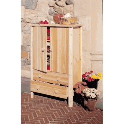 Rustic natural cedar bedroom set 79