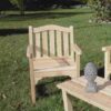 Rustic Natural Cedar Camel Back Chair