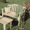 Rustic Natural Cedar Camel Back Settee