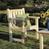 Rustic Natural Cedar English Garden Chair