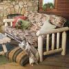 Rustic Natural Cedar Futon
