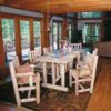 Rustic Natural Cedar Harvest Dining Table