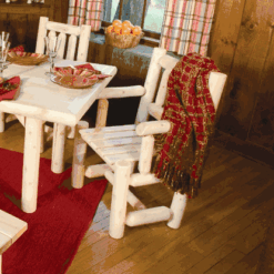 Rustic natural cedar harvest dining table 55