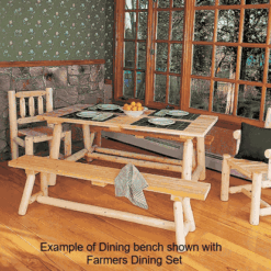 Rustic natural cedar harvest dining table 61