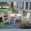Rustic Natural Cedar High Back Table Set