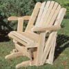 Rustic Natural Cedar Pacific Glider