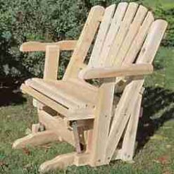 Rustic Natural Cedar Pacific Glider