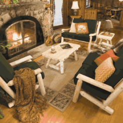 Rustic natural cedar sofa 35