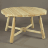 Rustic Natural Cedar Umbrella Table