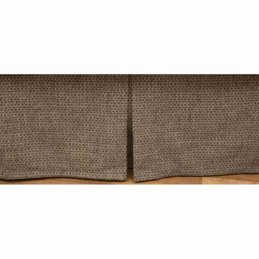 Silver thicket bed skirt by wooded river