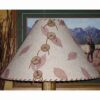 Skeleton Leaf Brown On Natural Lamp Shade