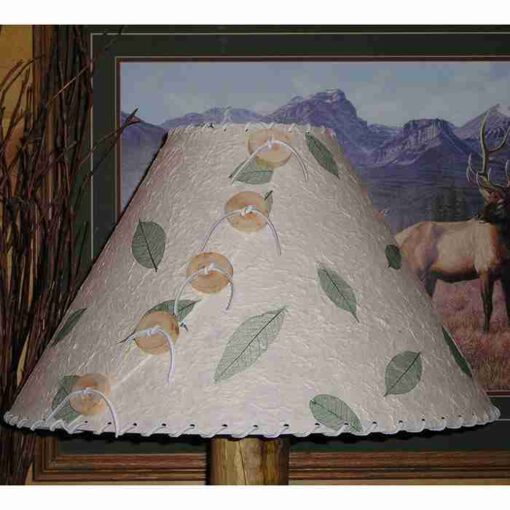 Skeleton leaf green lamp shade