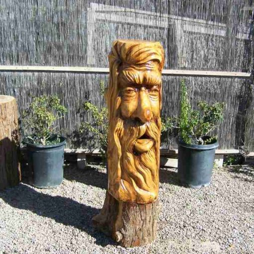 Spirit of the trees chainsaw carving stump sculpture - image 2
