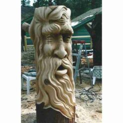 Spirit of the trees chainsaw carving stump sculpture 65