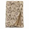 Tibetan Fox Faux Fur Throw Blanket By Wooded River