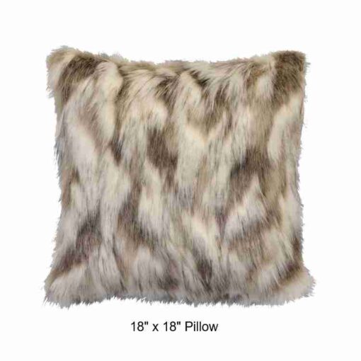 Tibetan fox faux fur throw blanket by wooded river - image 2