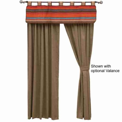 Tombstone iii rod pocket drape set by wooded river