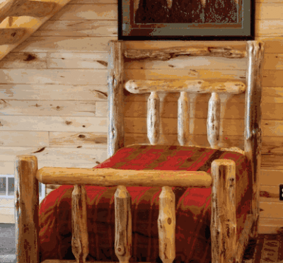 Twist of natura unassembled deluxe pine log bed kit 33
