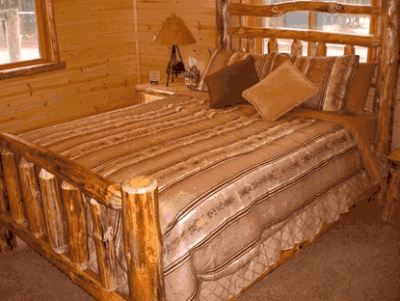 Twist of natura unassembled deluxe pine log bed kit 37 1