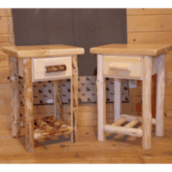 Twist of Nature Log Furniture - Space Saver Pine 1 Dr. Nightstand