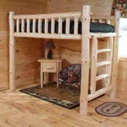 Twist Of Nature Log Furniture - Unassembled Pine Log Loft Space Saver Bed