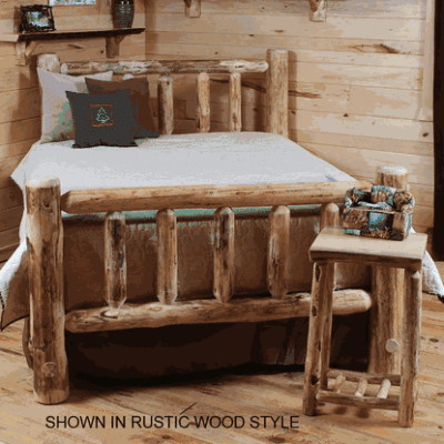 Twist of nature log loft bed 112