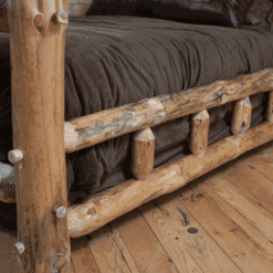 Twist of nature pine bed double rails 82