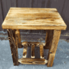 Twist Of Nature Pine Timberjack Log Nightstand - 1 Drawer + Shelf