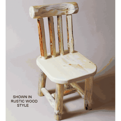 Twist of nature red pine log dining chair 42