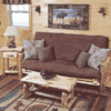 Twist Of Nature Red Pine Log Futon