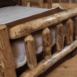 Twist of nature single rail pine bed 74