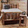 Twist Of Nature - Unassembled Standard Pine Log Bed Kit