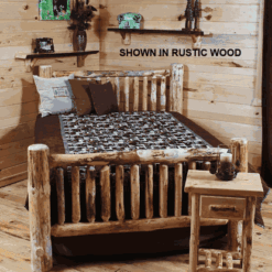 Twist Of Nature - Unassembled Small Spindle Pine Log Bed Kit