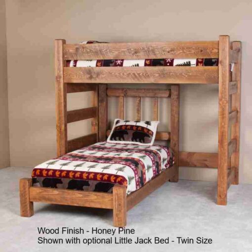 Viking barnwood loft bed - image 2