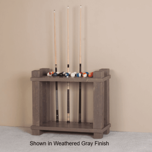Viking barnwood pool cue rack - floor stand - image 3