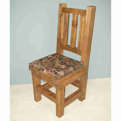 Viking barnwood upholstered dining chair - image 3