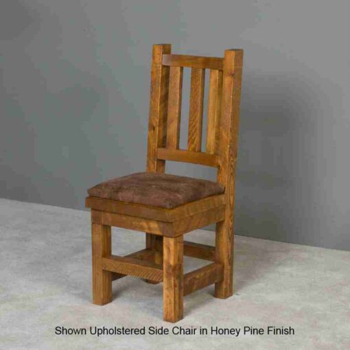 Viking barnwood upholstered dining chair - image 4