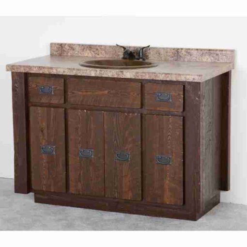 Viking barnwood vanity - 48" with 6 drawers - image 2