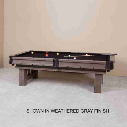 Viking barnwood wall mounted pool cue rack - image 3
