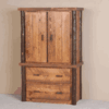 Viking Sawtooth Hickory & Pine Log Armoire