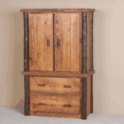 Viking Sawtooth Hickory & Pine Log Armoire