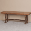 Viking Sawtooth Hickory & Pine Log Bench