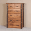 Viking Sawtooth Hickory & Pine Log Chest - 6 Drawer